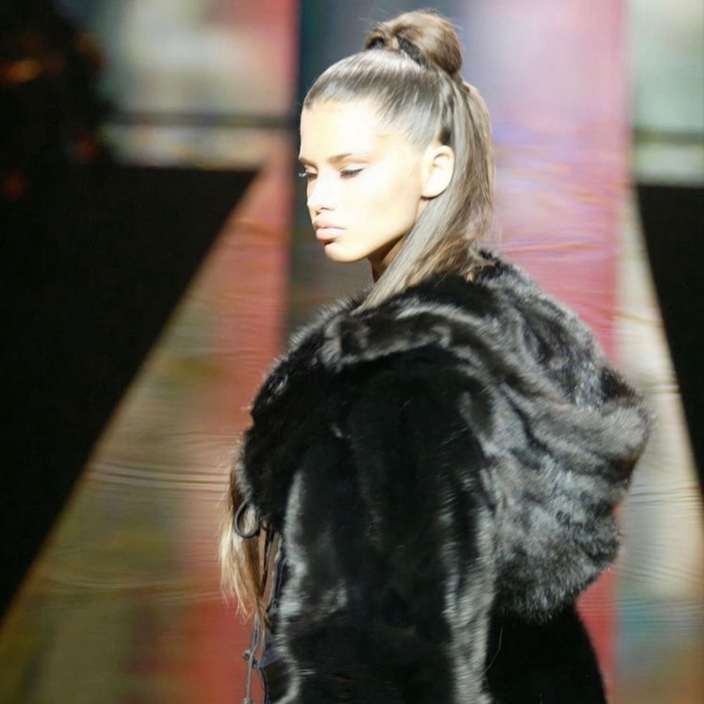 Luxury Black Fur Coat